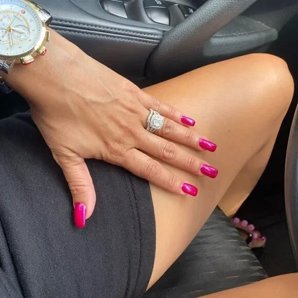 14k white gold diamond ring - Picture 4 of 9